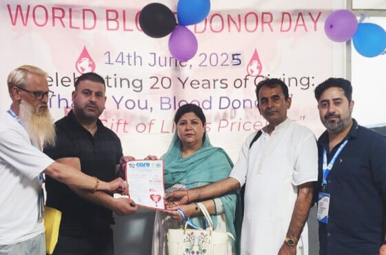 Care Foundation Organises Massive Blood Donation Camp at LD Hospital, Srinagar