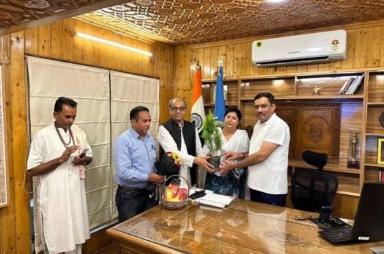 Gandhi Global Family Delegation Meets CRPF Special DG in Srinagar