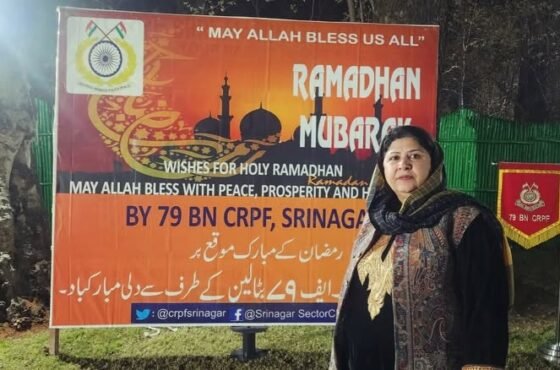 Dr. Mehjabeen Nabi Joins CRPF Personnel for Ramadan Greetings in Srinagar