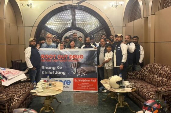 Care Foundation Supports Bike Rally for Peace & Nasha Mukt Bharat