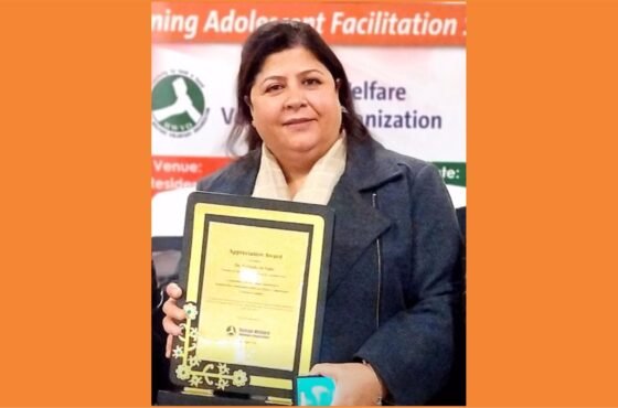 HWVO Felicitates Dr. Mehjabeen Nabi on Prestigious J&K UT Award