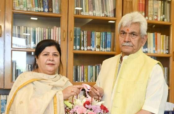 CARE Foundation President Dr. Mehjabeen Nabi Calls on LG Manoj Sinha